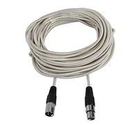 ASHATA Câble de Microphone XLR Mâle à Femelle avec Protection Solide pour Amplificateurs de Puissance, Mélangeurs, Sons de Scène pour Câble de Microphone de 6 Mm (15m / 49.2ft)