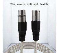 ASHATA Câble de Microphone XLR Mâle à Femelle avec Protection Solide pour Amplificateurs de Puissance, Mélangeurs, Sons de Scène pour Câble de Microphone de 6 Mm (10 m / 32,8 pieds)