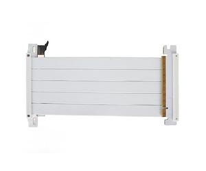 ASHATA Câble D'extension Flexible PCIE 4.0 X16 Haute Vitesse, Câble D'extension PCIE 4.0 VGA Double Face inversé à 180 Degrés pour Carte Graphique GPU, Transmission 128 Gbps (Blanc)