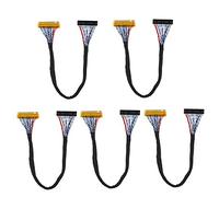 ASHATA Câble écran LCD LVDS, câble 5PCS 30 broches LVDS 2 canaux 8 bits, prise en charge 1280x1024 pour écran TFT 17/19 pouces, écran LCD Performance du câble écran LCD LVDS
