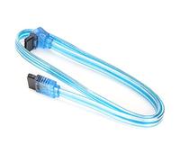 ASHATA Câble III, Câble III de Port Série Bleu Transparent à Angle Droit à 90 Degrés pour la Transmission de Données Informatiques sur PC (Tout Le)