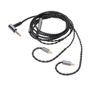 ASHATA Câble Sonore pour Casque pour IE100 IE400 IE500 IE100PRO IE400PRO IE500PRO, avec Contrôle du Microphone, Blindage Indépendant pour le Micro L R, Plug 3,5 Mm