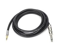 ASHATA Câble Stéréo 6,35 Mm Mâle vers 3,5 Mm Mâle pour Amplificateur de Piano de Guitare, Téléphones Portables, Câble de Transmission de Signal Haute fidélité, Plug and Play pour Musiciens et