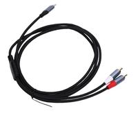 ASHATA Câble USB C vers 2 Ports, Répartiteur en Y Mâle 24 Bits de Type C vers 2 Jack pour Cinéma Maison, Lecteurs DVD, Amplificateurs, Haut-parleurs (#3)