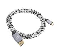 ASHATA Câble USB C vers Adaptateur 4K, USB Type C vers Câble tressé en Nylon, plaqué Or 24 Carats, Compatible pour Ordinateur Portable de Table pour Téléphone Portable (Maille tissée