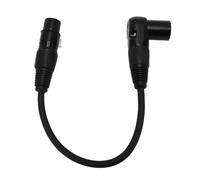 ASHATA Câble XLR, Câble Microphone XLR Mâle à Femelle, XLR Câble Haut-parleur Adaptateur à 90 Degrés à 3 Broches Cordon pour les Haut-parleurs Mélangeurs de Studios Interfaces Sonores