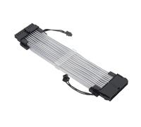 ASHATA Câbles d'alimentation RVB, Câble d'alimentation de Carte Mère D'extension ARGB, Câble à Manchon synchronisé Plug and Play coloré 24 Broches 41 Pièces en Fil de Cuivre