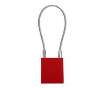 ASHATA Cadenas à Câble de qualité Industrielle, Solution de Verrouillage Polyvalente avec Anse de 85 Mm pour la Maintenance des équipements, 2 Clés