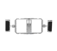 ASHATA Cage de Téléphone Universelle, Cage de Montage Vidéo pour Smartphone avec Poignées, Stabilisateur Vidéo pour Vidéaste, avec Support à Vis de 6,35 Mm et Support de Chaussure