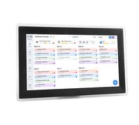 ASHATA Calendrier Numérique de 15,6 Pouces, Calendrier, Tableau des Tâches, Planificateur électronique, écran Tactile HD 1080, Planificateur Familial Intelligent et pour la (EU)