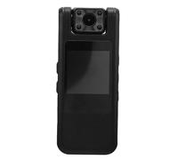 ASHATA Caméra d'action 4K, Caméra Portée sur Le Corps avec Objectif Rotatif à 180 °, Caméscope Portable à Vision Nocturne, d'action Portable avec Clip Arrière, pour Les