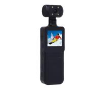 ASHATA Caméra de Carrosserie Sportive à Main, Caméra à Clip de Carrosserie WiFi 4K HD avec Une Batterie Rotative à 180 Degrés de Grande capacité LED CAMCROCRE Personnel Personnel