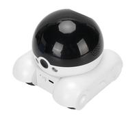 ASHATA Caméra de sécurité à Domicile Dual Lens 1080p avec Roues de Roues Tracées Contrôle de L'application, pour la Surveillance Intérieure du Suivi des Animaux de Compagnie 5200mAh (128G 400W)