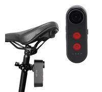 ASHATA Caméra DE Vue Arrière à Vélo avec Feu Arrière, HD 1080p Came Came Dash, 6 luminosité Réglable 140 ° Grand Angle IPX6 CONTRÔLE DE L'APPLOCATION DE l'eau DE 'Eau RECHARGÉable (64G)