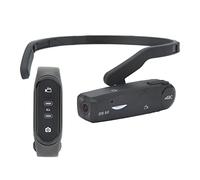 ASHATA Caméra Montée sur la Tête 4K FHD 1080P 60FPS, Caméscope Vidéo Portable Vlog Enregistreur, Stabilisation à 130 Degrés WiFi Mains Libres Webcam