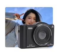 ASHATA Caméra Numérique 4K avec Flash, 75 MP Dual Lens, 16x Zoom Numérique, WiFi, Autofocus, écran Tactile HD de 2,8 Pouces avec Carte de 32 Go pour Voyages en Photographie (32GB)