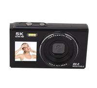 ASHATA Caméra Numérique 5K pour la Photographie Automatique, 80MP UHD Vlogging Camera pour Youtube avec Double écran, 18x Zoom Numérique, WiFi, Flash intégré, pour Les Créateurs de (32GB)