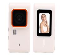ASHATA Caméra Numérique CCD Portable pour Photographie, Appareil Photo Vlogging 12MP 1080p avec Carte 32G, Haut-Parleur et Micro, AF Automatique, Lampe de Poche, 8 Filtres, pour Les (White)