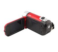 ASHATA Caméra Vidéo Caméscope, Enregistreur D'appareil Photo Numérique à Rotation Full HD, 16X Haute Définition 270 Degrés de Rotation Caméscope Numérique Caméra Vidéo DV(Rouge de l'ue)