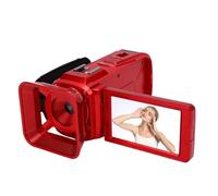 ASHATA Caméscope Vidéo 4K, Caméra Vlogging 64 MP pour Youtube, écran Rotatif de 3,0 Pouces, Caméscope Vidéo à Zoom Numérique 18X avec Interface USB, pour Voyage et école (Rouge)