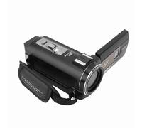 ASHATA Caméscope Vidéo 5K, Caméra Vlogging 56MP, Zoom 18X, écran Tactile 3 Pouces, Enregistreur de Caméra Vlog avec Microphone, Pare-, Télécommande, Support Portable