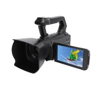 ASHATA Caméscope Vidéo, Caméra de Vlogging 2,7K 48MP, Caméra de Vlogging à Zoom Numérique 16X pour Youtube, écran Tactile TFT Rotatif de 4,0 Pouces, avec Poignée, Télécommande