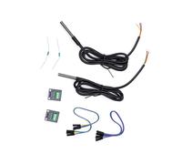 ASHATA Capteur de Température étanche Précis pour Rasp Pi | Sondes en acier inoxydable, Haute précision ±0,5°C, Interface monofilaire