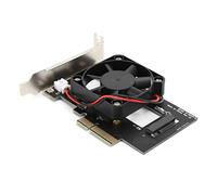 ASHATA Carte Adaptateur NVMe M.2 Carte Adaptateur SSD NGFF 2280 SSD avec Ventilateur de Refroidissement