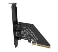 ASHATA Carte Adaptateur PCIe vers Oculink pour GPU Externe EGPU Carte Graphique Convertisseur PCIe 4.0 X8 vers SFF 8612 avec Bande Passante de 128 Gbit/s pour 10 11