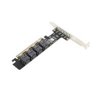 ASHATA Carte Adaptateur PH49 PCIe X16 vers U.2, Carte D'extension PCIe vers U.2 X4 NVME SFF8643 PCIe Split Host Controller avec Indicateur LED
