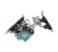 ASHATA Carte Adaptateur série Native PCI Express RS232 à 4 Ports, PCI-E à RS232 Carte convertisseur Adaptateur de Port série 4 Ports Carte d'extension PCI Express pour