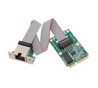 ASHATA Carte Contrôleur Réseau Mini PCIe Durable avec Taux de Liaison de 1000M pour Ordinateurs à Carte Unique, connectivité Transparente