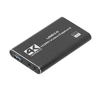 ASHATA Carte de Capture Audio vidéo Portable, Carte d'acquisition vidéo 60Hz USB 4K HDMI, Adaptateur d'enregistrement vidéo HDMI vers USB, avec câble et Manuel, pour tablettes PC,