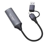 ASHATA Carte de Capture Vidéo, 4K HD vers USB C et Une Carte de Capture Vidéo USB 3.0 à Faible Latence, Audio en Direct et en Enregistrement pour Les Conférences en