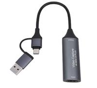ASHATA Carte de Capture Vidéo, 4K USB3.0 HDMI vers USB C et Une Carte de Capture pour Le Streaming, Faible Latence, pour l'enseignement des Jeux en Conférence