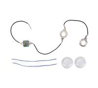 ASHATA Carte de Joystick Analogique LED Transparente, Carte de Joystick de Vibration avec 2 Couvercles de Joystick pour Contrôleur de Commutateur, économie D'énergie, Changements de