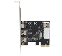 ASHATA Carte de PCI-E Carte D'extension 3 Ports Conversion D'interface 1394 Contrôleur D'adaptateur Vidéo HD, Carte de D'extension PCI-E avec Taux de Transmission
