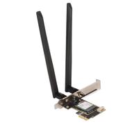 ASHATA Carte de PCIe WiFi, Carte de BE200NGW WiFi 7, Appui sans Fil 10 11 PC de Carte D'adaptateur de Réseau de 2.4G 5G 6G Bluetooth 5,4 8774Mbps PCIe X1