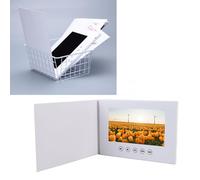 ASHATA Carte de Voeux Vidéo, écran de Couleur LCD de 10" avec Une Brochure Vidéo 128m Memory 1280x720, des Haut-parleurs Intégrés, pour la publicité d'anniversaire d'anniversaire