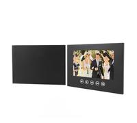 ASHATA Carte de Vœux Vidéo, Brochure Vidéo électronique, écran LCD, Brochure Numérique, Créez Votre Propre Carte de Vœux Numérique avec Vos Souvenirs D'anniversaire de Mariage, avec (5