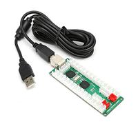 ASHATA Carte D'encodeur de Contrôleur D'arcade QM070924, Carte D'encodeur USB Zero Delay PC avec Câble USB, pour PS3, pour Linux, pour OS X, pour Android, pour Win10, pour Raspberry Pi, pour MAME, PC