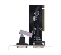 ASHATA Carte D'extension Série PCIe, 2 Ports PCI Express 1.0 X 1 vers DB9