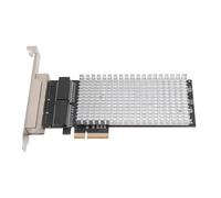 ASHATA Carte Ethernet 2.5g Haute Vitesse 4 Ports Nic RJ45 PCIE 10/100/1000/2500Mbps pour