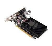 ASHATA Carte Graphique de Jeu GT610 1 Go DDR3 64 Bits, Carte Vidéo PCIe 2.0 X16 pour Ordinateur, avec Port HDMI VGA DVI, Ventilateur Unique de Refroidissement Silencieux, GPU 810