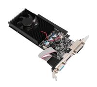 ASHATA Carte Graphique GT 705, Carte Graphique 2 Go GDDR3 64 Bits à Profil Bas avec Ventilateur, DirectX 12, Carte Graphique PCIE pour PC de Bureau de Jeu, Carte Vidéo AMD 2560 X 1600