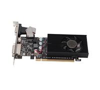 ASHATA Carte Graphique GT610 2 Go DDR3, Fréquence Mémoire 64 Bits, Fréquence de Base 1000 MHz, Résolution 2560 X 1600, Carte Graphique PC avec Interfaces DVI et VGA, Processus 40 Nm (GT610 2GD3 64BI)