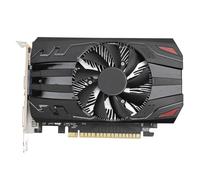 ASHATA Carte Graphique Vidéo de Jeu pour Ordinateur GDDR5 2 Go, 128 Bits 1250 MHz PCI Express 2.0 DVI VGA HDMI Carte Graphique à Profil Bas avec Ventilateur de Refroidissement Unique