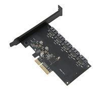 ASHATA Carte PCIe 4X 5 Ports, Carte Contrôleur PCIe 6 Gbps, Carte Adaptateur PCIe Contrôleur PCI Express 3.0, pour pour pour OS X
