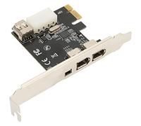 ASHATA Carte PCIE Firewire 400 4 Ports, Carte Vidéo Multiport PCIe 1X vers 1394A pour PC de Bureau, Caméras DVD DV HDD, avec Ports 3x6Pin et 1x4Pin 1394A et Support