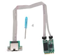 ASHATA Carte Réseau M.2 A E Key 2,5 G Gigabit Ethernet I226,5 G 0 Mbps RJ45 LAN, pour Ordinateur Portable, Prise en Charge pour Wins XP Vista 7 8 10 11, Plug and Play